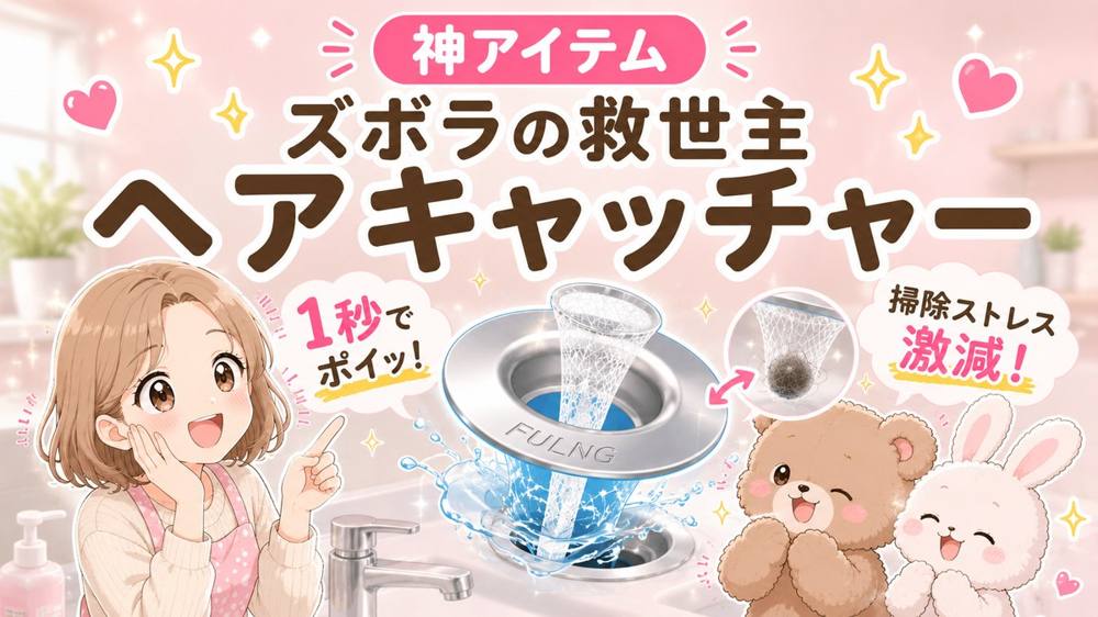 FULNG 洗面台ヘアキャッチャー｜神アイテム
