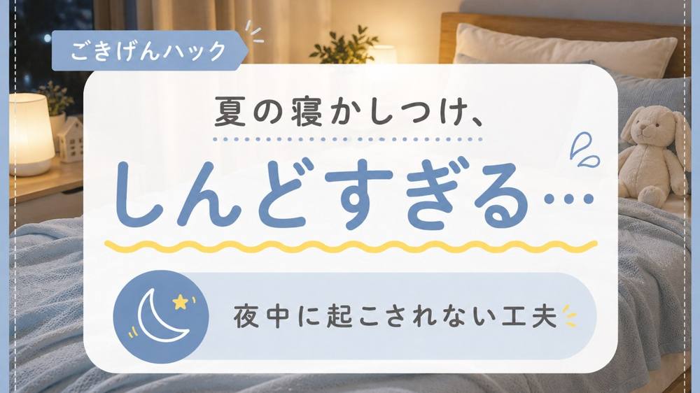 夏の夜の寝苦しさ対策｜ごきげんハック