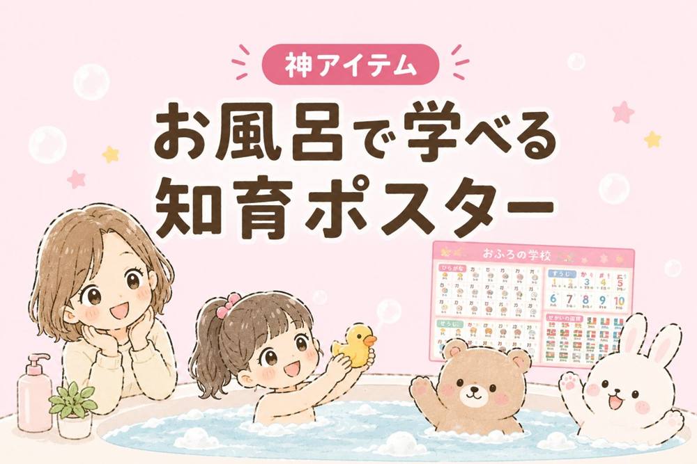 お風呂で学べる知育ポスター｜神アイテム